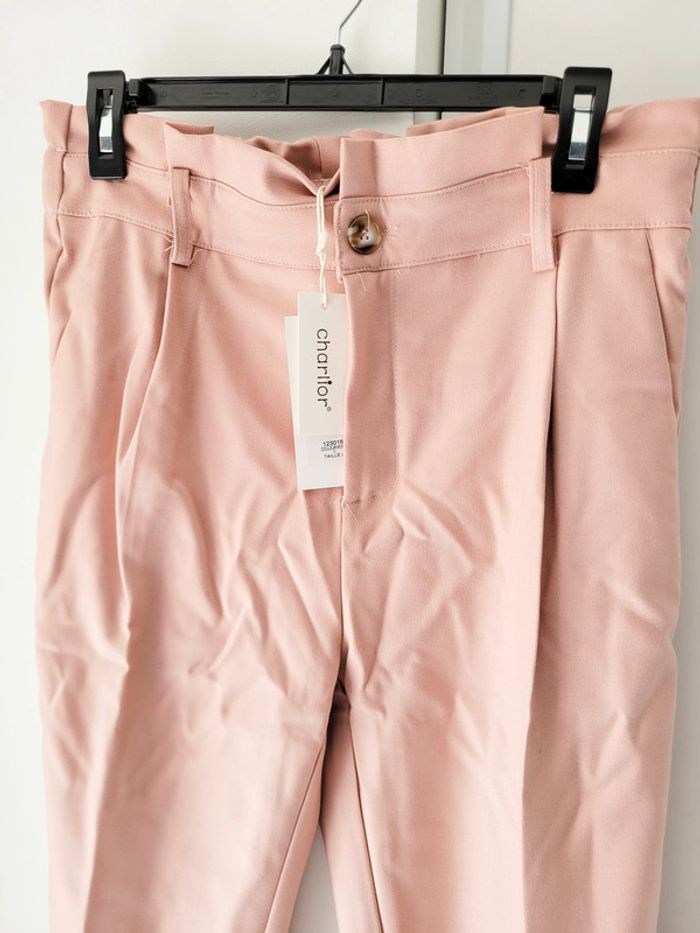Pantalon 5 poches rose femme – Betty London - Taille L - photo numéro 2