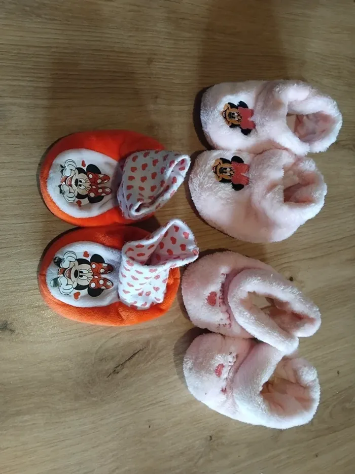 Lots de 3 paires de Chaussons bébé 3/6 mois