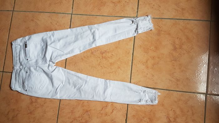 Jeans blanc troué femme 34 Miss RJ - photo numéro 5