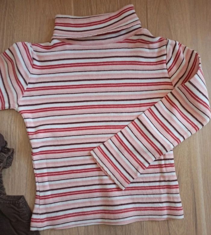 Robe velours marron sergent major 3 ans fermeture éclair invisible col roulé 4,5 ans kids graffiti - photo numéro 4