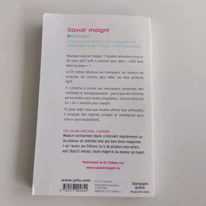 Livre - Savoir maigrir - photo numéro 2