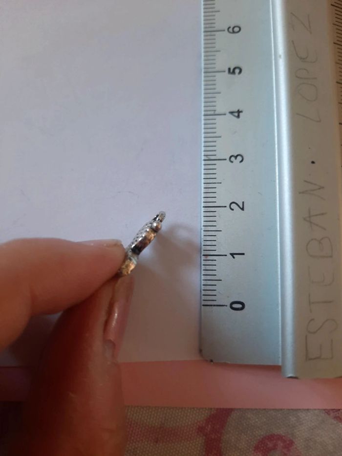 Breloque pendentif poisson couleur argent - photo numéro 2