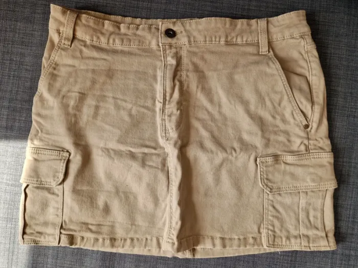 Jupe cargo camel marron creeks taille 42 avec poches
