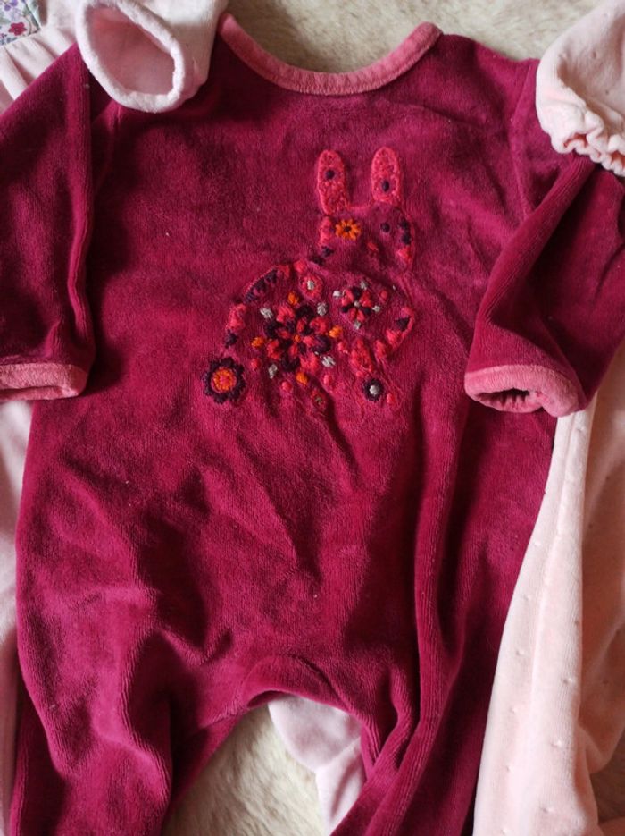 Lot pyjama velours fille - photo numéro 3