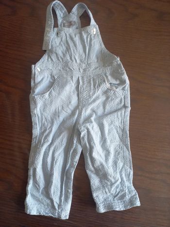 Salopette légère rayée 12mois