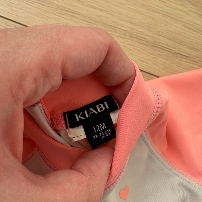 Maillot de bain 2 pièces anti UV fille kiabi 12-18 mois rose flashy - photo numéro 2