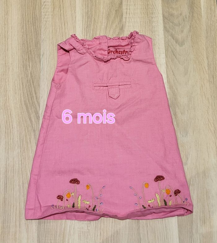 Robe manches courtes bébé 6 mois Orchestra
