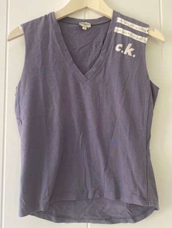 Top débardeur femme Calvin Klein bleu parme M