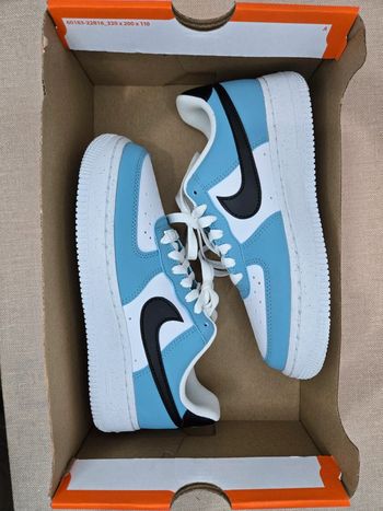 Nike air force 1 blanc bleu noire femme fille taille 36 neuves