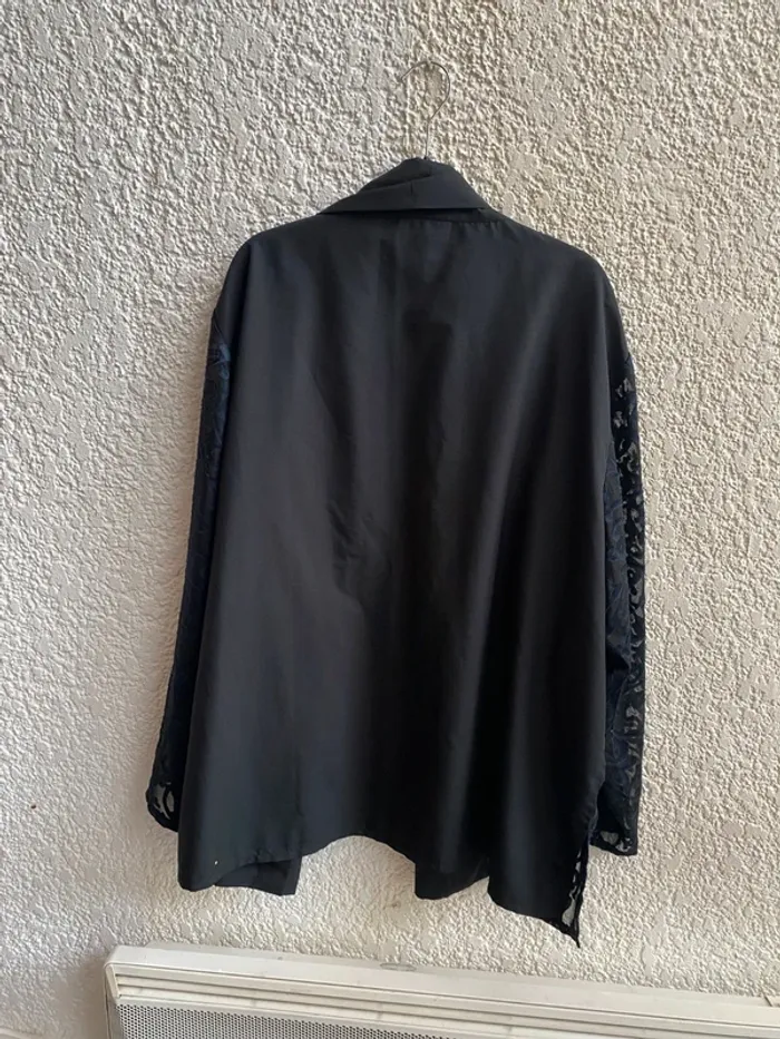 Blazer  noir manches avec motif T 54 - photo numéro 6
