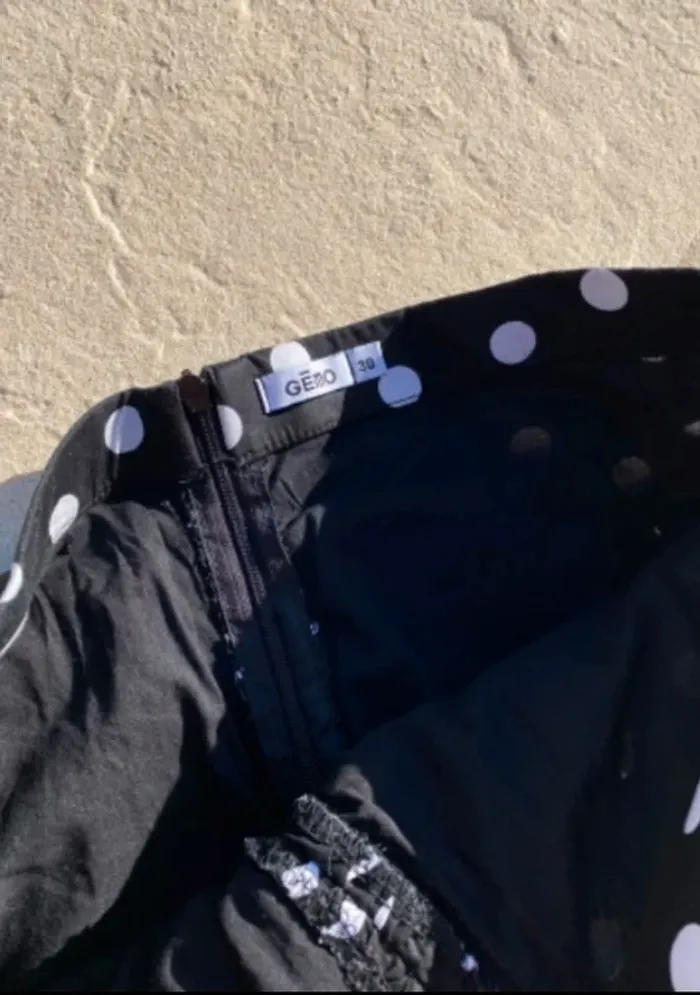 jupe à pois moulante gemo taille 38 - photo numéro 2
