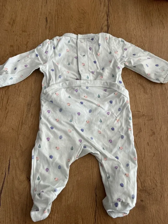 Pyjama grenouillère 1 mois coton kiabi - photo numéro 3