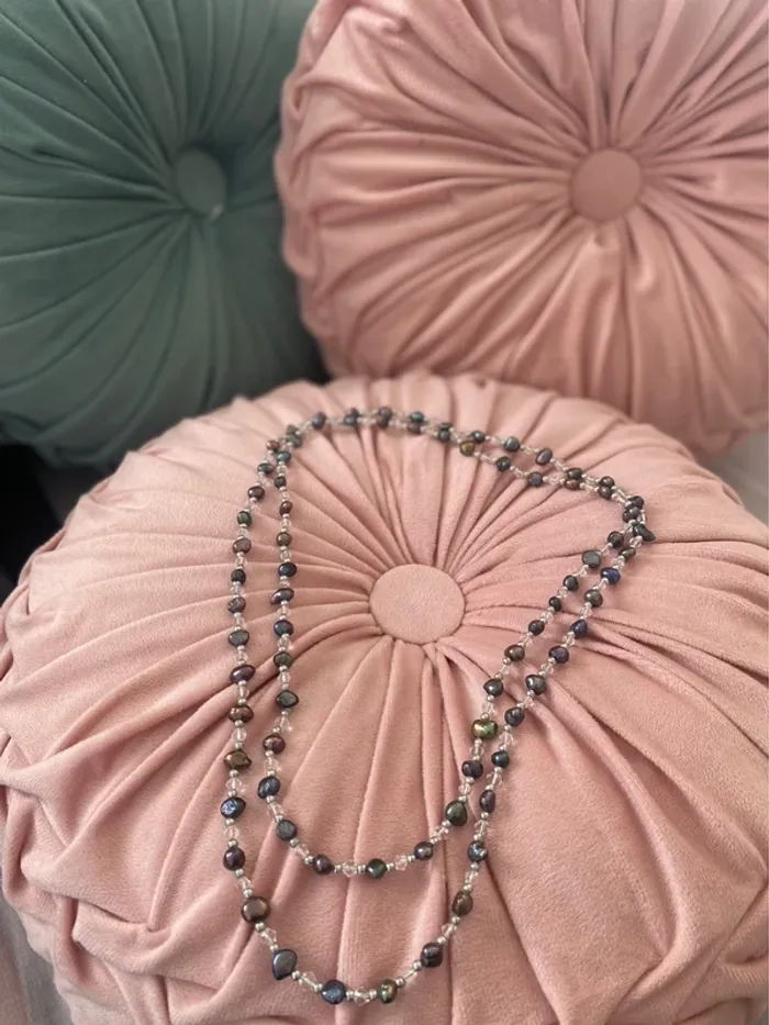 Sautoir pure pierres naturelles multicolore changeantes bohème - photo numéro 2