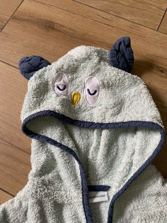 Peignoir  éponge hibou vertbaudet petit garçon 3/4 ans - photo numéro 3