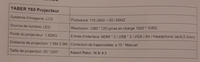 Vidéoprojecteur - photo numéro 4