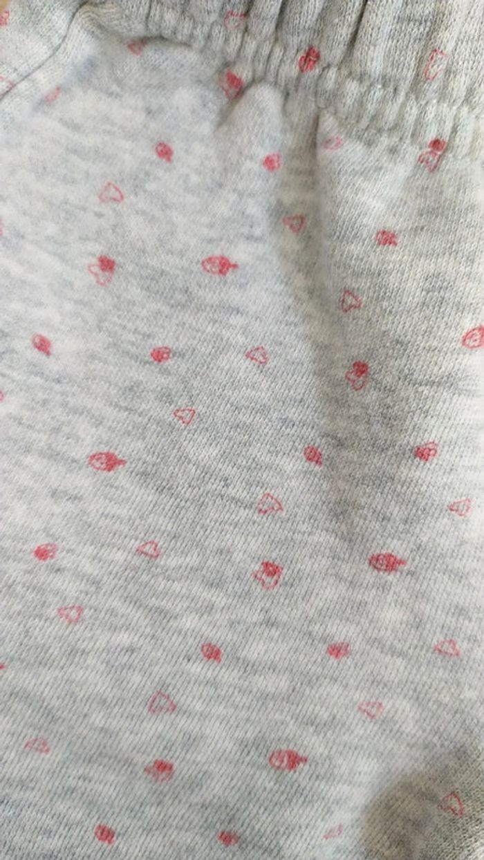 Ensemble gris beige fille 3 mois cœur étoile - photo numéro 5