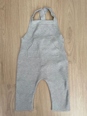 Combinaison en maille bébé garçon 6 mois grise