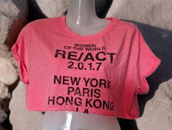 Superbe tshirt court effet original vieilli