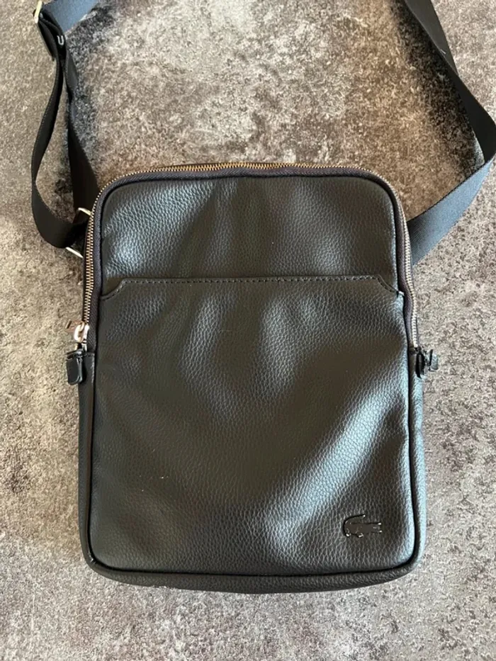 Sacoche bandoulière noire homme Lacoste Bolso bandolera hombre Borsa tracolla uomo Herren - photo numéro 2