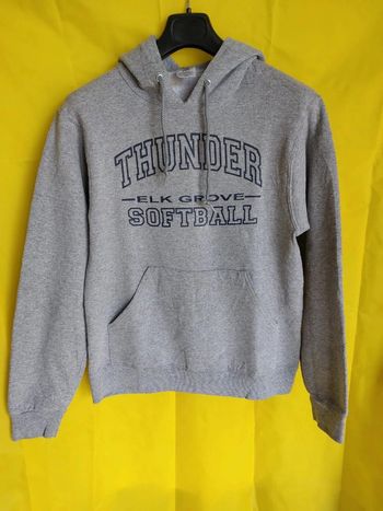 Sweat à capuche mixte Thunder Softball Taille S