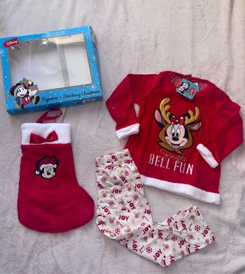 Coffret pyjama de noel minnie rouge