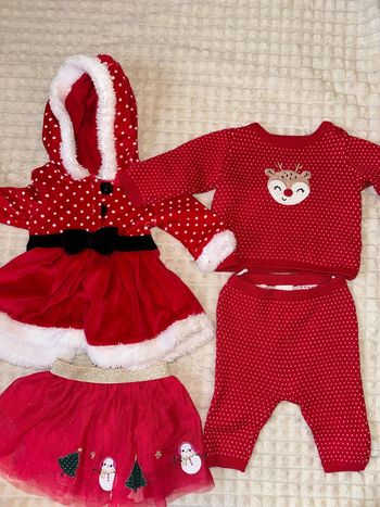 Lot tenue de fête fille 1 mois