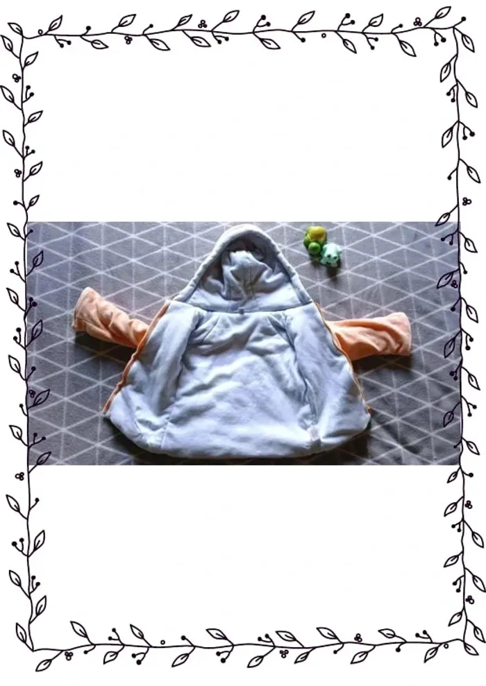 🦁Gilet zippé avec capuche, Yatsi, 6 mois - photo numéro 3