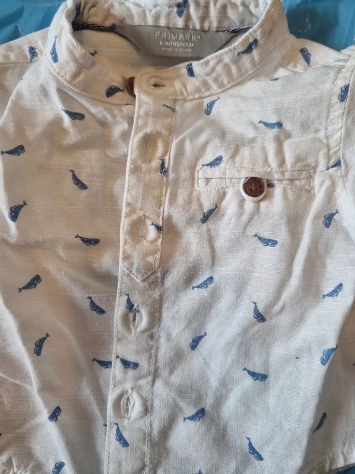 Lot 2 chemises bébé 3 mois Primark – quasi neuves - photo numéro 3