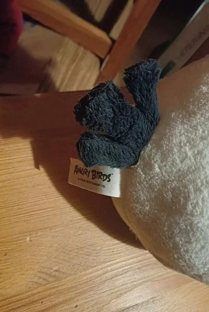 Peluche Angry birds blanche - photo numéro 2