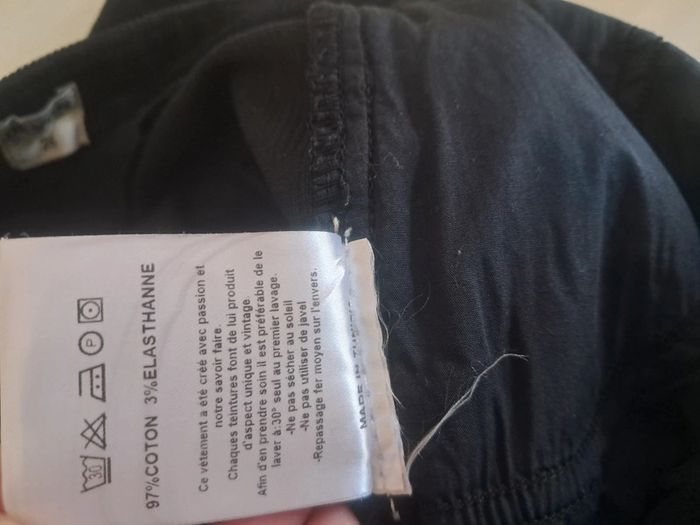 Happy pantalon velour noir pat d eph T. 36 en tbe - photo numéro 13