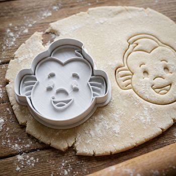 Emporte-pièce Poisson style Polochon, Découpoir Biscuit Thème Petite Sirène