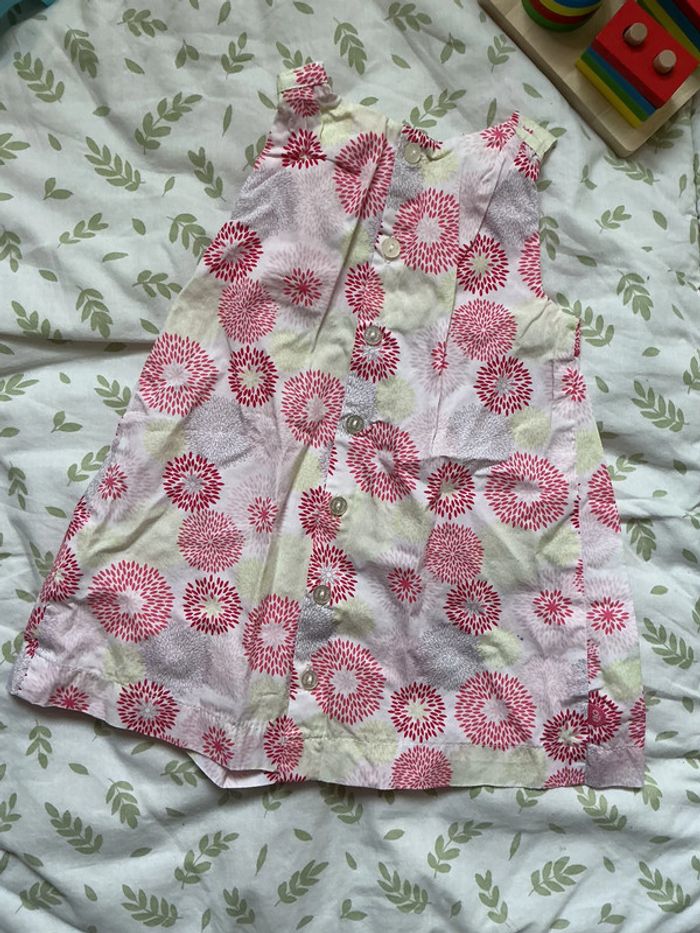 robe sans manches motifs rose 6 mois obaibi - photo numéro 5