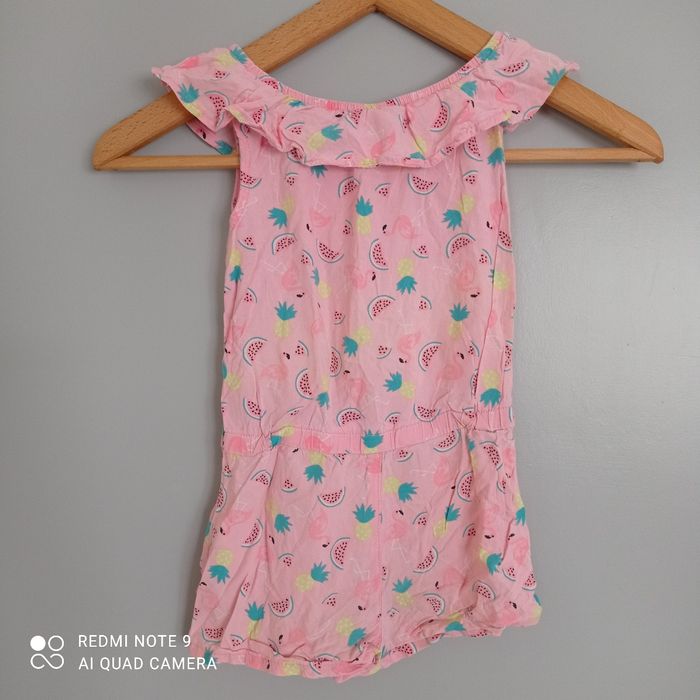 Combishort rose à motifs 4ans - photo numéro 6