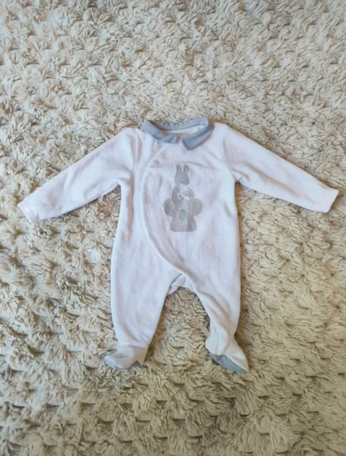 Pyjama en velours naissance