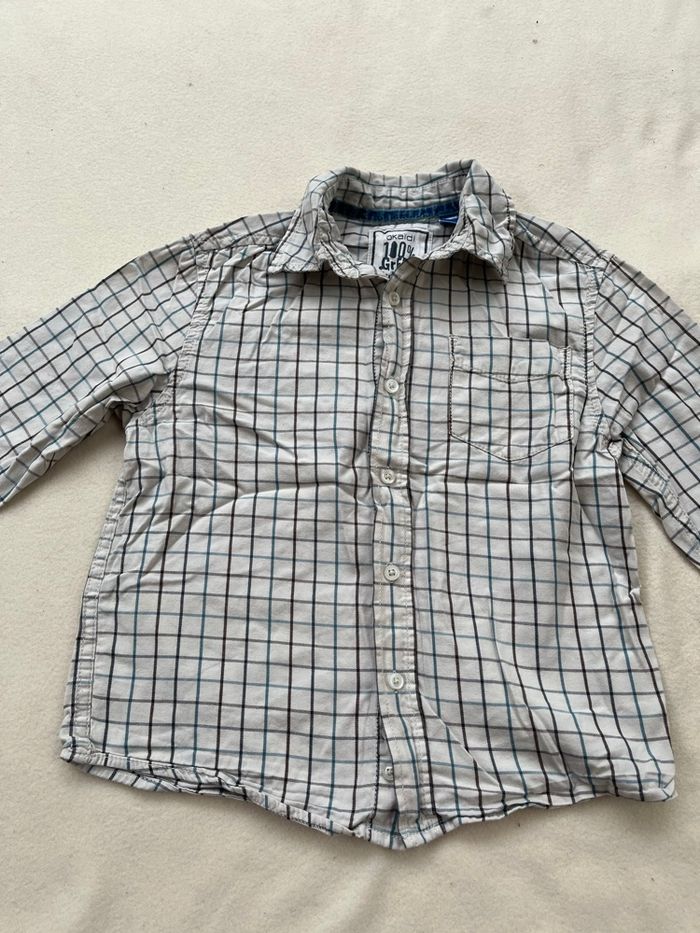 Chemise à carreaux 6 ans