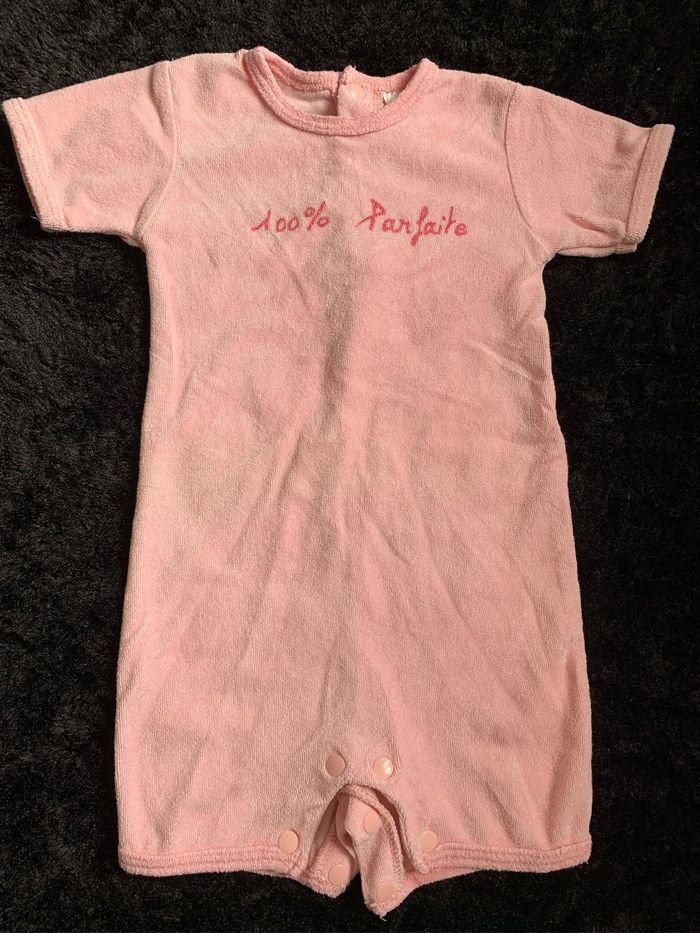 Barboteuse rose 18 mois