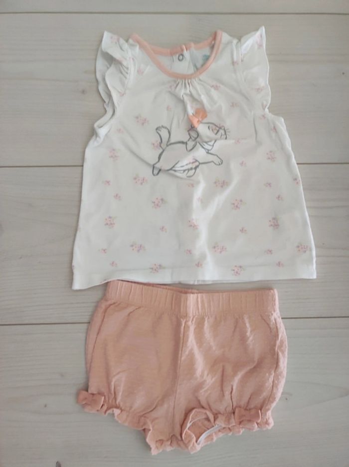 Ensemble short tee shirt 9mois