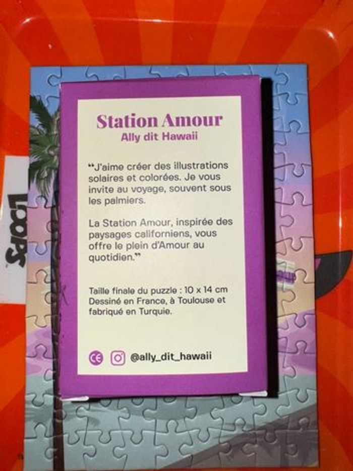 Mini puzzle Station Amour RÉSERVÉ - photo numéro 3