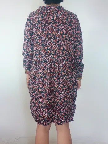 Robe chemise fluide à fleurs Kiabi T46