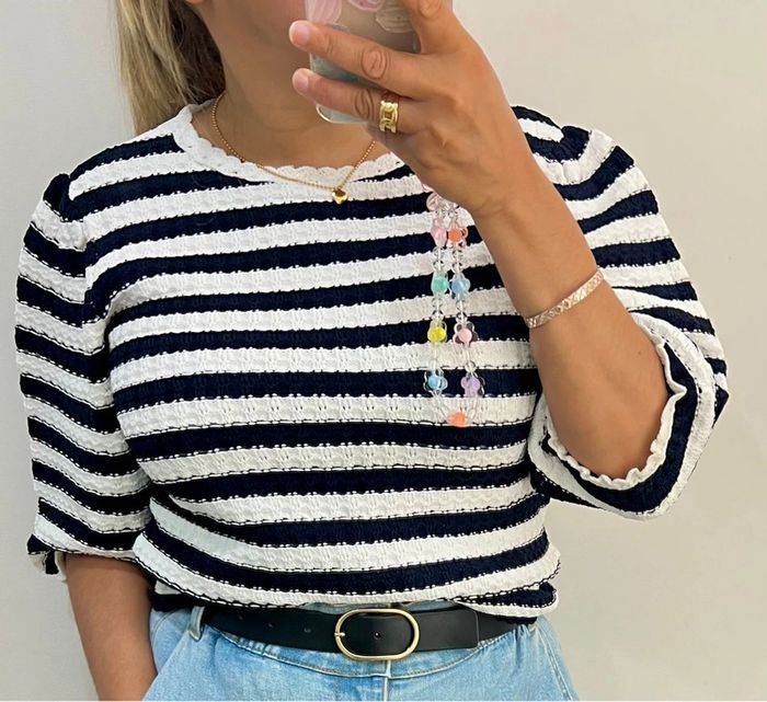 Petit Pull À Rayures Maje Taille 36-38