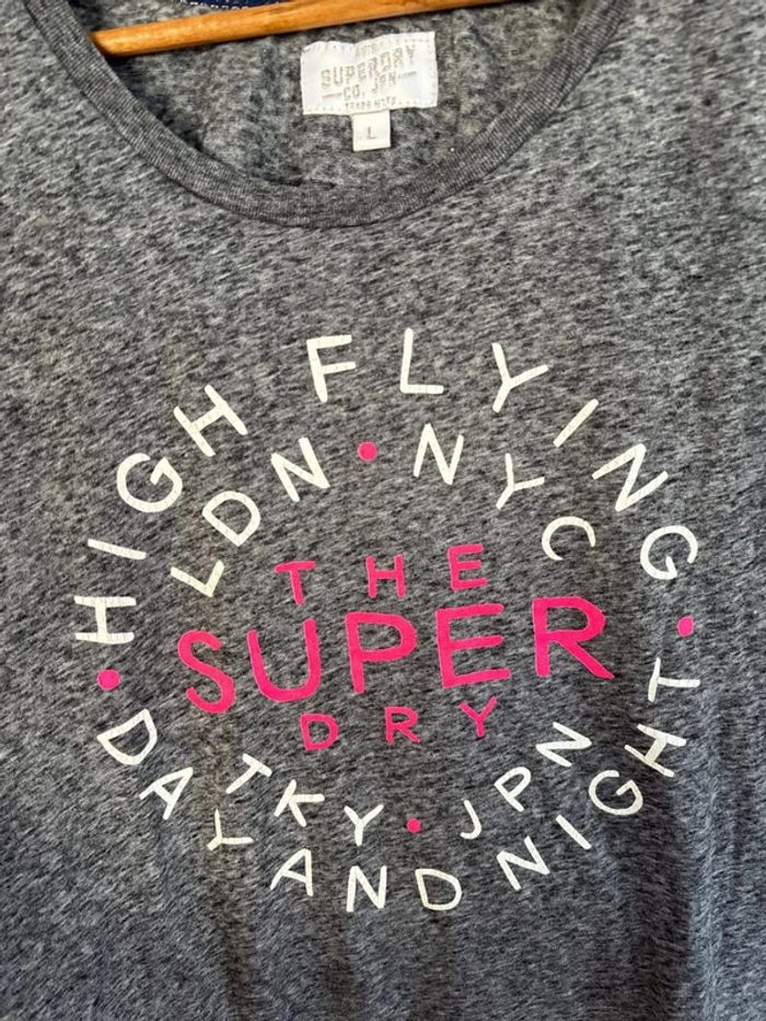 t-shirt gris foncé surperdry - photo numéro 3