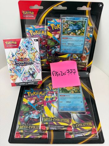 Lot Pokémon bundle 8.5 tripack mega