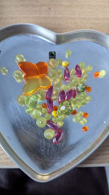 Lit de perles en plastique 