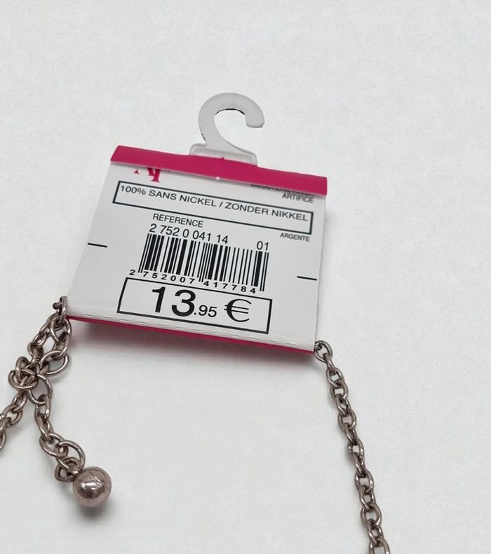 Armand Thiery collier strass et métal neuf - photo numéro 6