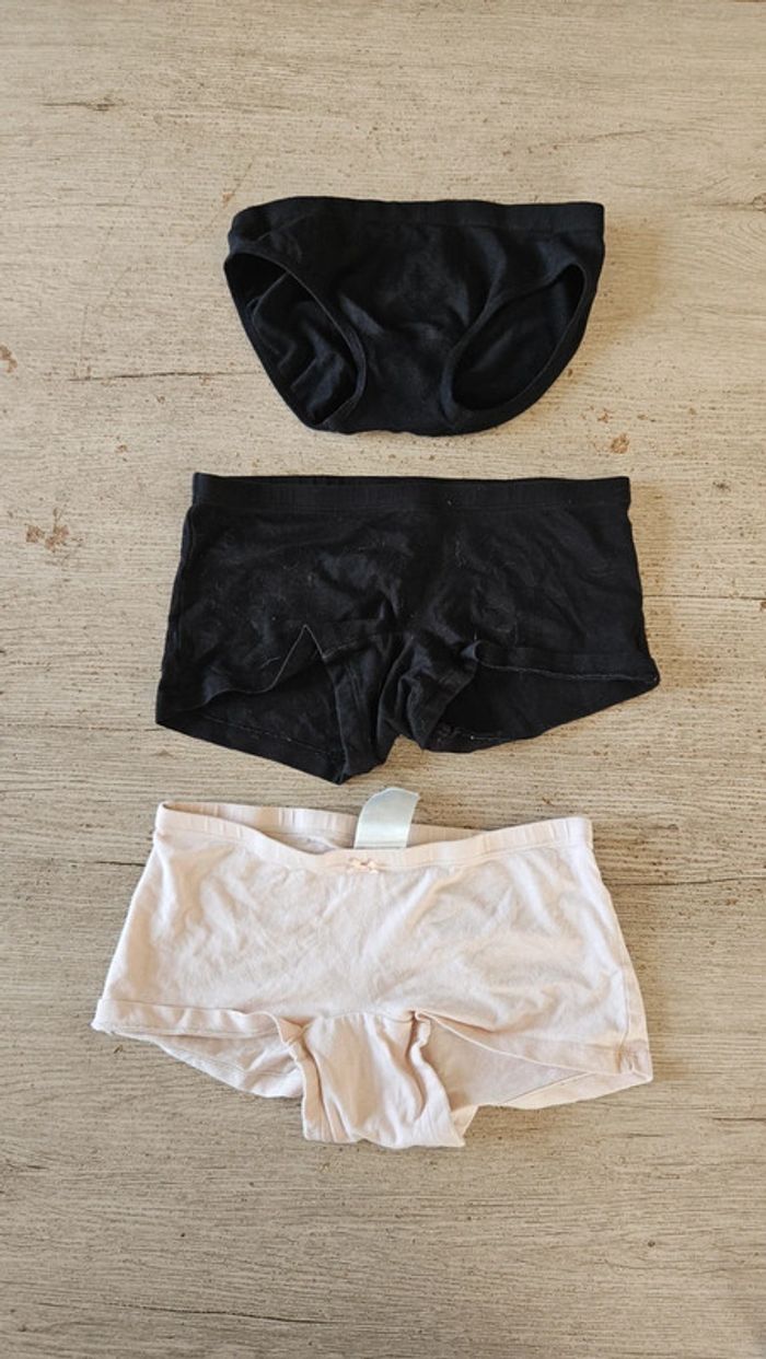 Lot de 2 shorty et 1 culotte H&M, 10/12 ans - photo numéro 2