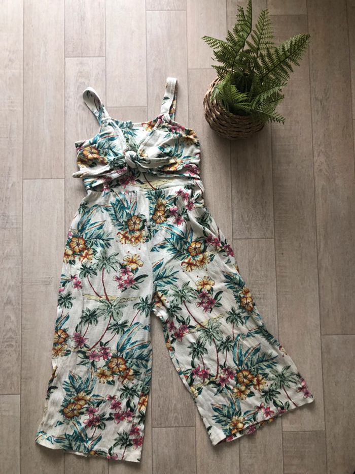 Combinaison crème vert Zara