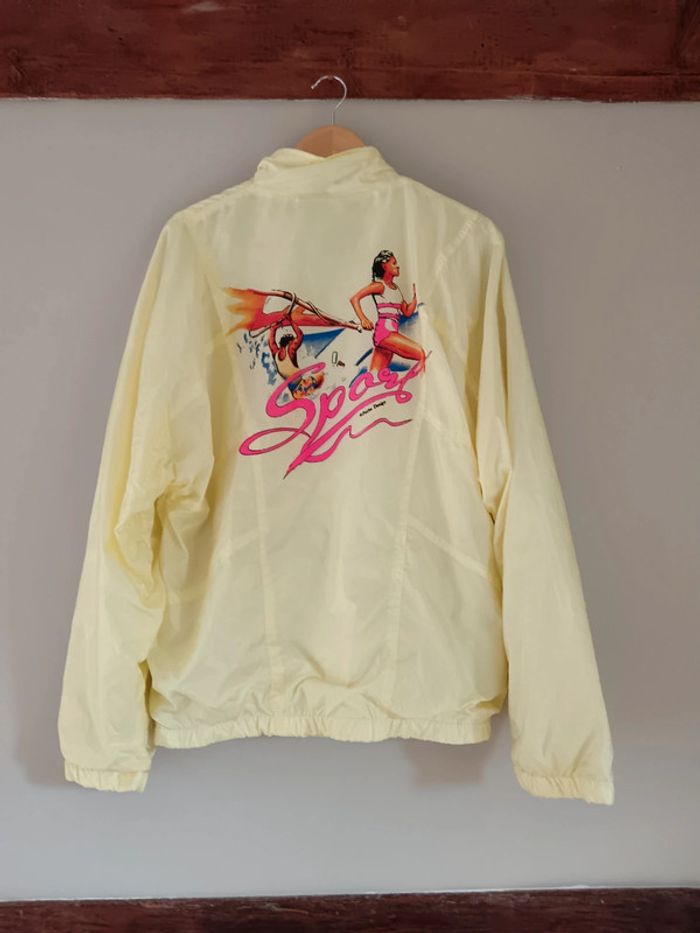 Blouse jaune 90s inscription dos - photo numéro 9