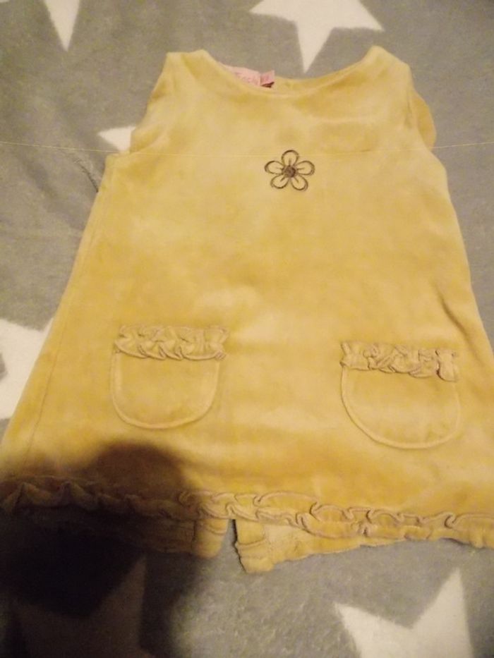 Robe sans manches en velours 6 mois tricky track