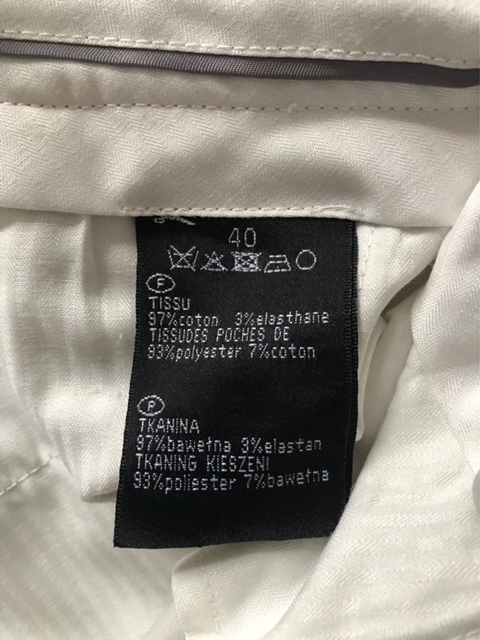 Costume homme blanc « Brice » porté 1 fois - photo numéro 8