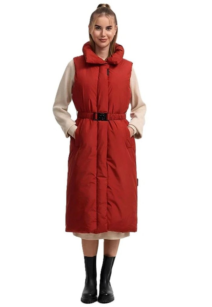 Gilet corail à capuche pour femme XL